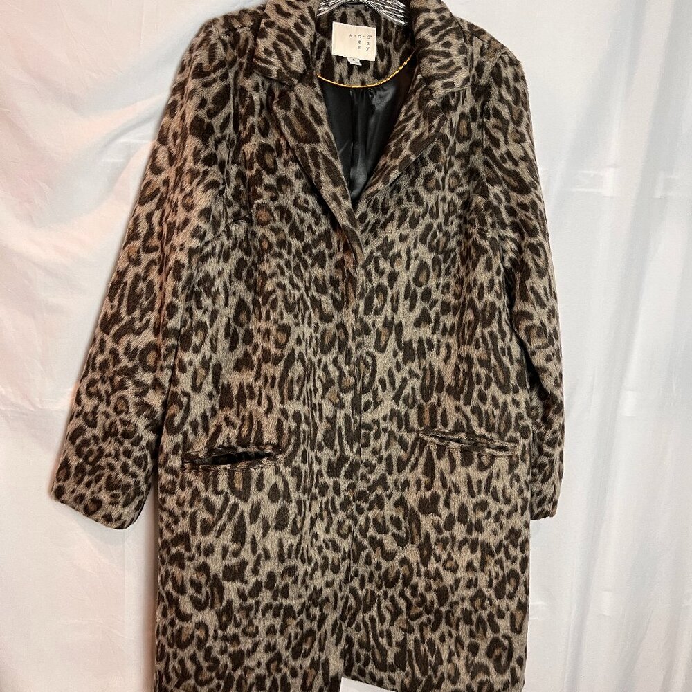 Women's "A New Day" Leopard Faux fur coat Size M